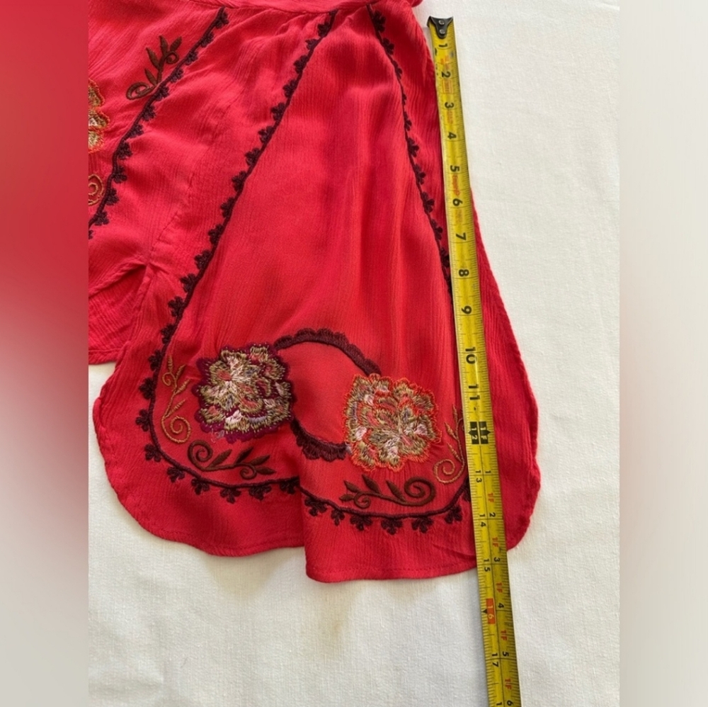 Free PEOPLE CORA CORAL RED DRESS - Picture 7 of 7